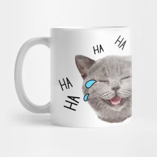 vintage-cat-ha ha ha Mug